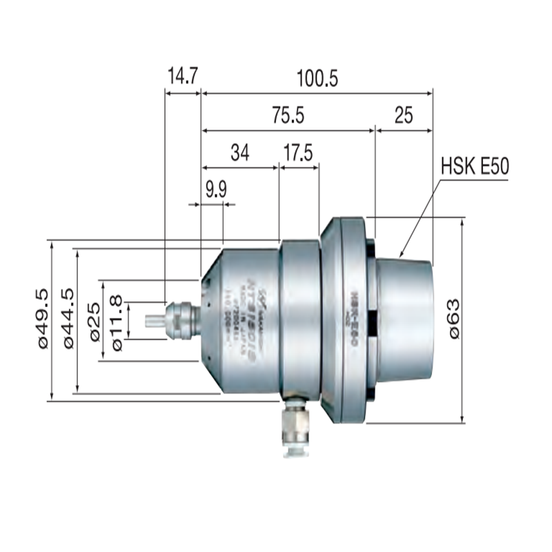 日本NAKANISHI气动主轴  HTS1501S-HSK E50