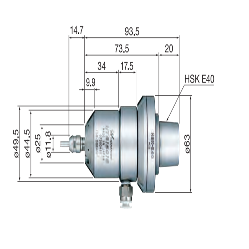 HTS1501S-HSK E40  15万转气动主轴